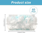 60 Pack Disposable Duster Refills Electrostatic Fluffy for Cleaning, Duster Removal Brush Disposable Replacement Head, Multi Surface Refills for Dusting Electronics Blinds Ceiling Fans Furniture