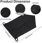 2 Pcs Neck Gaiter with Ear Loops Face Mask Elastic Balaclavas Non Slip Neck Covers Bandana Scarf Mask with Ear Loops Sun Protection Outdoors Cloth Face Masks for Women Men (Black, Green)
