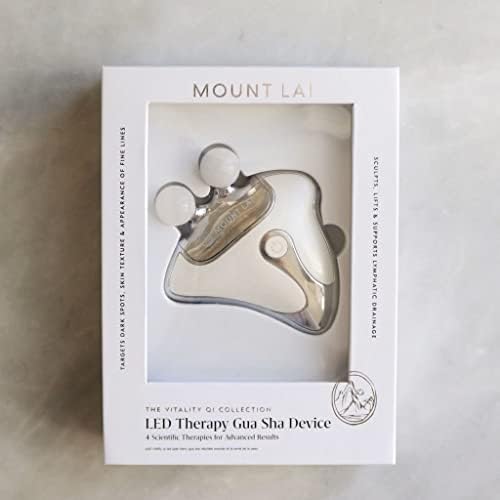 Mount Lai Vitality Qi LED Gua Sha Device, LED Light Therapy for Face, Gua Sha Facial Tools for Firming, Lifting, Sculpting, Anti-Aging, Tension-Melting, Face Lift Device Heat Therapy and Rejuvenation