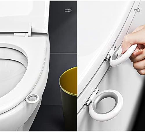 Toilet Lid Lifter, Toilet Seat Lifter Toilet Seat Handle Lifter Toilet Cover Lifter,Avoid Touching Toilet Cover Handle,2 PCS White.