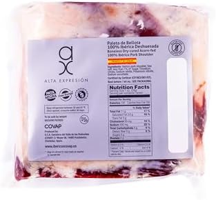 100% Acorn-Fed Iberico Boneless Shoulder Ham (Paleta) – AX by Covap | Authentic Spanish Iberico | 3.5–4.5 lbs Avg