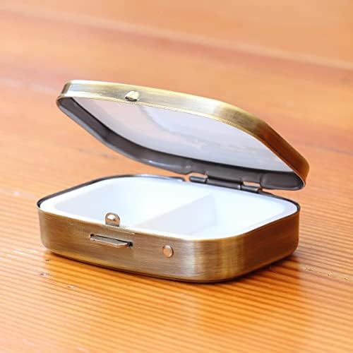 Eat Me Rabbit Wonderland Brass Rectangle Pill Box