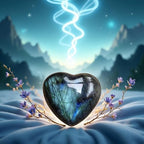 Natural Blue Moonstone Heart Crystal,Heart Shape Polished Crystal Stone Palm Stone Healing Gemstone Reiki Balancing Aesthetic Room Decor Ornaments Valentine's Day,Indoor Fountain Accessories