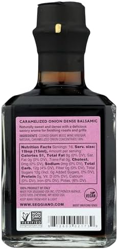 Seggiano, Vinegar Balsamic Caramelized Onion Super Dense, 8.5 Fl Oz