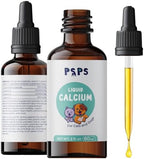 Calcium Liquid for Dogs & Cats - Multivitamin for Dog - Calcium for Dogs - Fortified Vitamins A, C & D - Bone & Teeth Health, Immune Support, and Overall Pet Wellness – 2 Fl. Oz.