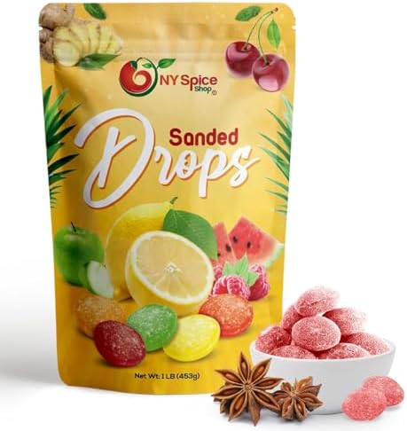 NY SPICE SHOP Anise Sanded Candy Drops - 3 Pound Old Fashioned Sanded Drops – Fresh Delicious Bulk Candy – Sanded Hard Candy – Tangy and Sweet Healthy Snacks