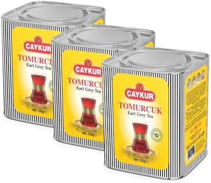 ÇAYKUR Earl Grey Tea Tomurcuk, Tea Buds, Loose Leaf with Natural Bergamot Aroma, Flavor Enhancer Young leaves Black Tea 125gr / 4.4 oz