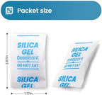 50PCS 5g Silica Gel Packets, Moisture Absorbers Desiccant Packs for Storage, Clothes, Shoes, Electronics, 3D Printer Filament, Jewelry, Spices, Safes, Tools