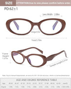 EYEURL Reading Glasses for women Oval Blue Light Blocking Glasses Computer Readers for Women Anti-Glare/UV Rays Eyeglasses with Spring Hinges 1.50