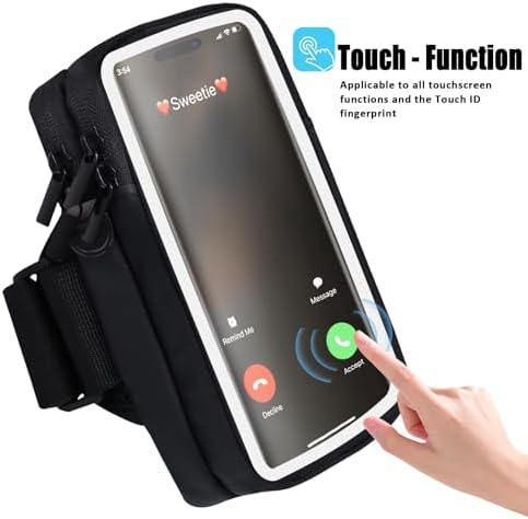 Phone Holder for Running Armband, Cell Phone Purse Small Crossbody Bags for Women Kids, Sports Arm Bag for Men iPhone,Galaxy,Smartphones Carrier Pouch Fit Workout,Exercise,Gym,Hiking,Walking