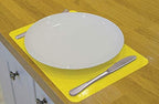 Aidapt Yellow Silicone Rubber Non Slip Table and Tray Mat 25 x 18 cm