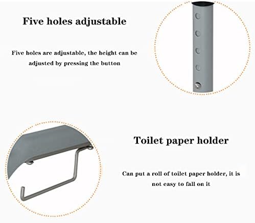 Toilet Safety Frame, Disabled Elderly Toilet Handrails, Foldable Bathroom Toilet Support Frame, Adjustable Height Toilet Armrest Disabled Toilet Assistance Safety Aids