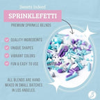 Sweets Indeed Christmas Spinkles, Snowflake Edible Sprinkle Mix, Perfect for Cake Decorations, Baking, Ice Cream, Cookies, Cupcake Topper