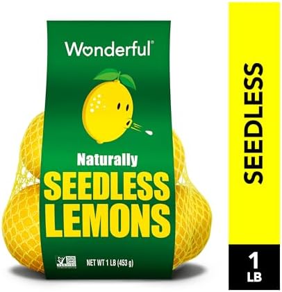 Wonderful Naturally Seedless Lemons - Healthy Food, Fresh Fruit, 1lb Bag