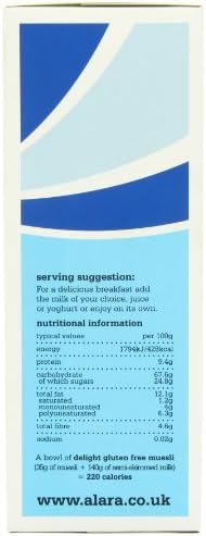 Alara Delight Org GF Muesli 250g-3 Pack