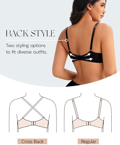 Push Up Bras for Women Padded Add Cup Size Sexy Plunge Demi Bra Underwire