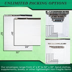 100 Pack Secure Seal White Poly Mailers Shipping Bags - Safe Shipping with 10x13 Mailers Poly Bags - E-Commerce Poly Bags for Shipping - Self Sealing 2 Mil Poly Shipping Envelopes