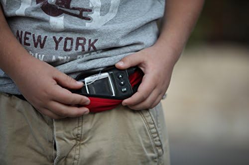 SPIbelt Kids Pocket Belt, Expandable Pocket, Adjustable Waist Belt, No Bounce, No Logo Band, Rave with Black Zipper