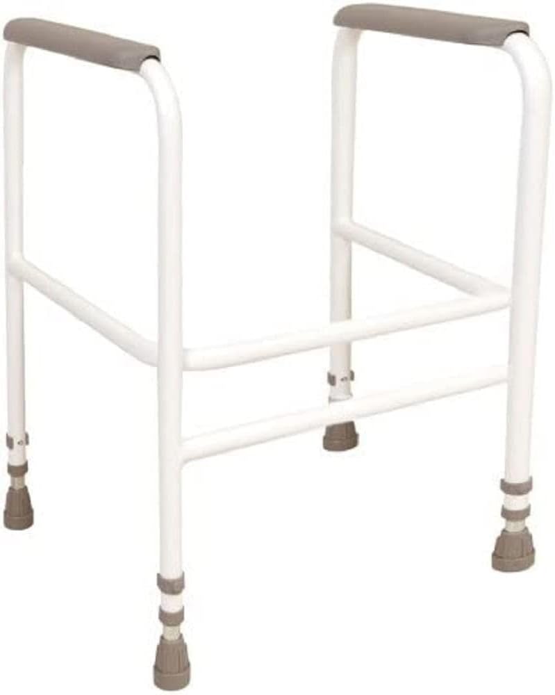 NRS Healthcare M00869 Free Standing Toilet Frame - Height Adjustable (Eligible for VAT Relief in the UK)