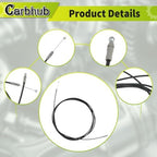 Carbhub 912-702 Trunk Lid Release Cable Compatible with Toyota Camry 12-17 LE SE XLE XSE Sedan 4-Door Replace 912-702 6460706190 64607-06190