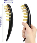FERCAISH Ox Horn Massage Tool for Back, Neck, Eyes and Face - Meridian Head Scraping Stick for Guasha Therapy and Trigger Point Treatment