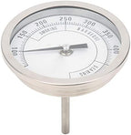 3in Adjustable NPT 1/2in Stainless Steel Pointer Thermometer for Barbecue Grill Oven 50-550℉ Smoker Temp Gauge Grill Thermometer Gauge Heat Indicator