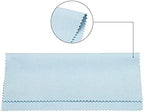 PATIKIL Eyeglass Microfiber Cleaning Cloth 6"x6", 12 Pack Glasses Cleaning Cloth Soft Suede Wipe Screen Cloth for Camera Lens Eyeglasses Screens in Individual Vinyl Pouch, Blue