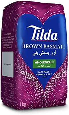 Tilda Brown Wholegrain Basmati Rice - 1kg (2.2lbs)