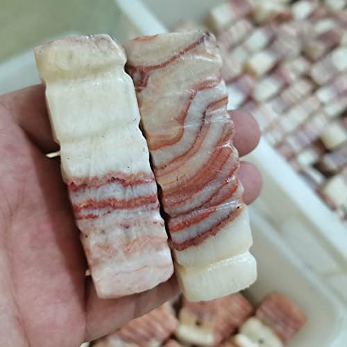 Meditation Home Decor, 7-8cm 5pcs Natural Quartz Stone Meat Stones Pork Belly Bacon Stone Collection Gift Gifts,Natural Crystal (Size : 1pcs)