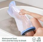 Bukihome Shower Watertight Foot Protector,Extra Wide Full Leg Cast Cover, Adult Leg Cast Covers, Extra Large Capacity Adult Thigh Tension & Super Waterproof Leg Protector, for Thigh Size
