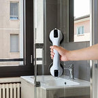 Shower Handle, Bath Grab Bar, Suction Balance Assist Bathroom Shower Handle,punch-free Safety Handrail Support Tub Wall Window Door Punch-free(29.5x9.7x8cm)