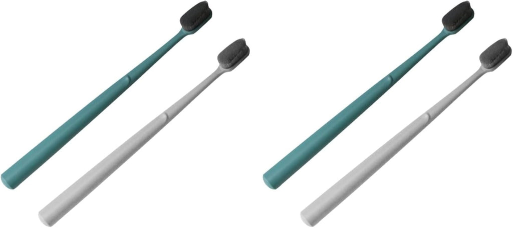minkissy Soft Bristle Adult Toothbrush with Ergonomic Handle Portable Manual Toothbrush for Travel Daily Oral Care Nylon Bristle