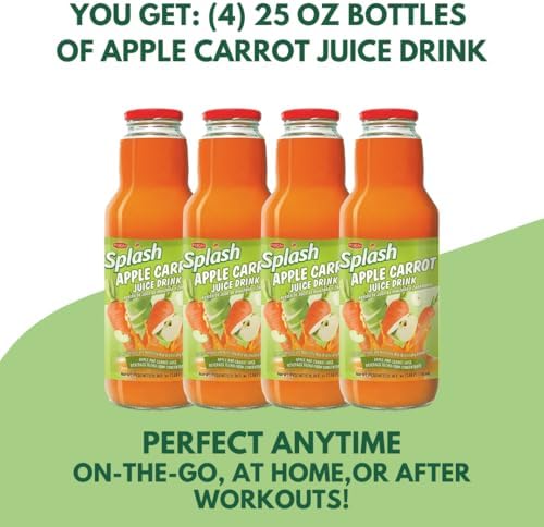 SPLASH Apple Carrot Juice Drink 750ml, 4 Pack