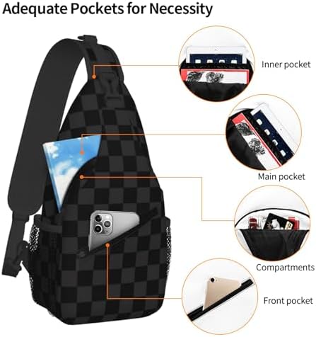 Sling Backpack Trendy Sling Bag Multipurpose Crossbody Sling Travel Hiking Crossbody Shoulder Backpack
