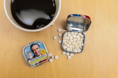 The Unemployed Philosophers Guild Mister Rogers' EncourageMints Breath Mints, 1 Tin, Net Wt .4oz (12g)
