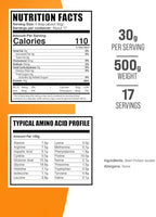 BulkSupplements.com Beef Protein Isolate Powder - Lactose Free Protein Powder, Beef Protein Powder - Unflavored & Gluten Free, 30g per Serving, 500g (1.1 lbs) (Pack of 1)