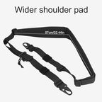 Quick-Adjust 2 Point Sling, Nylon Widened Shoulder Pad Adjustable Quick Adjust Two Point Camera Neck Strap for Toolkit Photography Outdoor Hunting Sports (Black)
