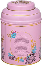 New English Teas Vintage Victorian Tea Tin in Pink with 240 English Breakfast Teabags