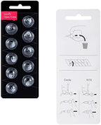 Hearing Aid Domes for Oticon MiniFit Open Vent Bass Domes: 3 Packs (8mm),Universal Domes for Oticon Hearing Aid Supplies