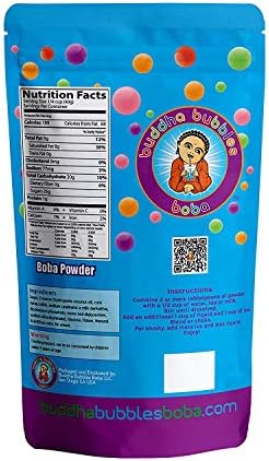 Premium COCONUT CREAM Boba/Bubble Tea Drink Mix Powder By Buddha Bubbles Boba (10 Ounce) (283 Grams)