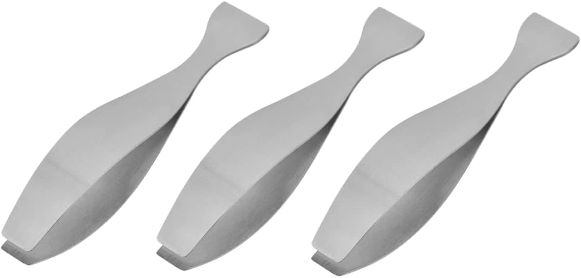 NOLITOY 3pcs Stainless Steel Chicken Hair Tweezer Set for Easy Hair and Bone Removal Kitchen Tools for Fish Pig and Poultry Prep
