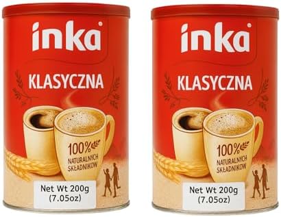 Inka 2 Cans of Instant Grain Coffee Drink 7oz Each - 2 PACK
