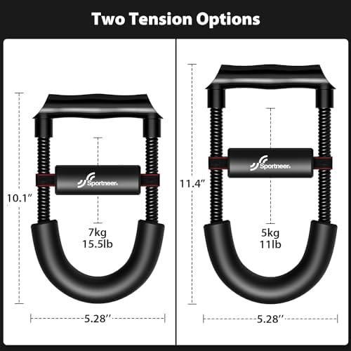Sportneer Forearm Strengthener Forearm Wrist Strengthener Exerciser with Adjustable Tension for Improving Strength - Hand Developer Arm Grip Workout Strength Trainer Home Gym Workout Equipment for Starter and Pro