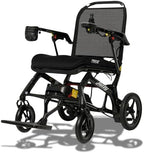 Pride Mobility Jazzy Ultra Light Folding Travel Power Chair - 300 lbs Capacity, 3.69 mph, Lightweight Foldable Electric Wheelchair for Travel Seniors, Adults – 20Ah Extended-Range Battery (Black)