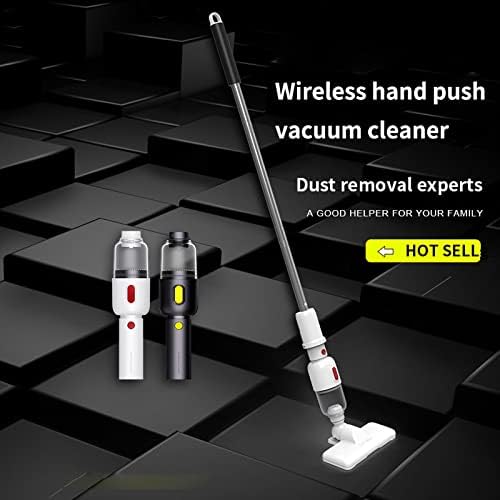 Wireless Vacuum Wireless Chargeable Smart Vacuum Cleaner Handheld Cordless Dual Use Mini Big Suction Multifunction Car&Home Vacuum Cleaner (Color : White)