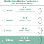 wegreeco Reusable Menstrual Pads - Reusable Sanitary Pads | Reusable Panty Liners | Soft Cloth Menstrual Pads - 6 Pack with 1 Cloth Mini Wet Bag (X-Large, Black)