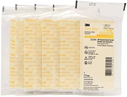 3m Steri Strip Skin Closure - 1" x 5" - 4/Envelope - PACK OF 5