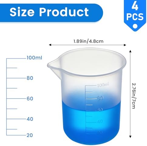 4PCS Silicone Laundry Detergent Cup Holder - Liquid Laundry Detergent Dispenser Cups Reusable, Flexible Washable Liquid Measuring Cups for Home, Dorm, Hotel
