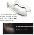 NICHOY 5 Pieces Stainless Steel Gua Sha Scraping Massage Tool Set,Muscle Scraper Tool Set,Mobilization Physical Therapy Tool for Back,Leg, Arm,Neck(5pcs)