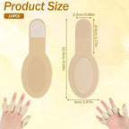 10Pcs Castor Oil Pack Wrap for Fingers, Self Adhesive Castor Oil Compress Wrap Reusable, Soft Cotton Compression Hand Wraps for Fingers and Thumb Arthritis for Finger Tingling Finger Cracking